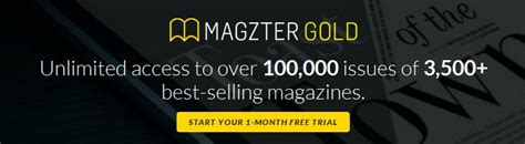 FREE Magzter Gold Magazines 1 Month Subsciption