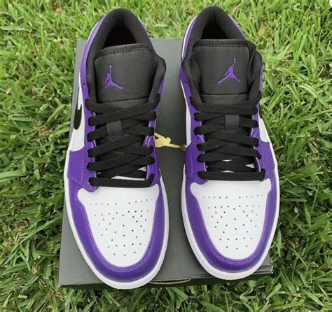 Nike Air Jordan 1 Low Purple White 100% Authentic With Receipt ...