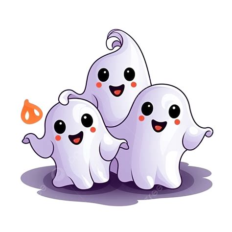 Halloween Party Invitation Card In Cute Ghost Charactor, Halloween Ghost, Halloween Cartoon ...