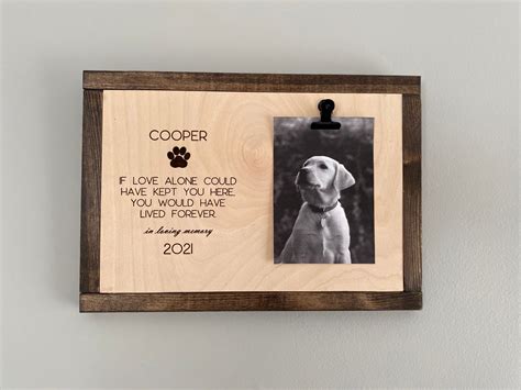 Personalized Pet Memorial Frame | Etsy