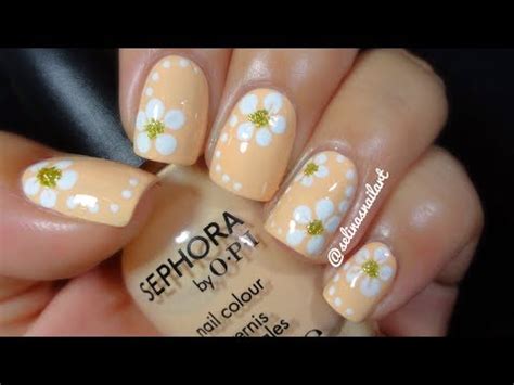 Quick & Easy Flower Nail Art Tutorial | Selina's Nail Art - YouTube