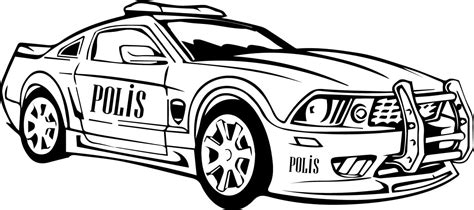 Dodge Police Car Coloring Pages