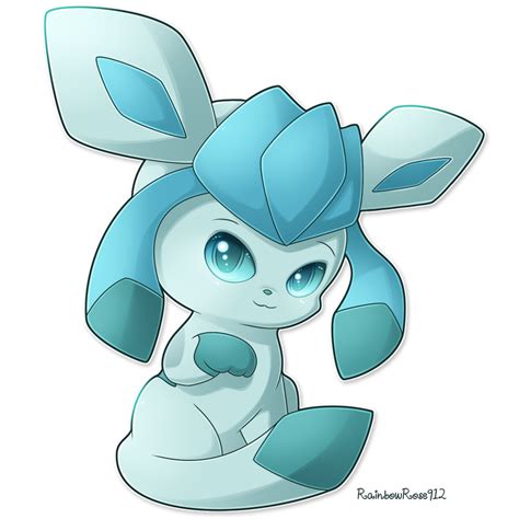 Chibi Glaceon by RainbowRose912 on DeviantArt