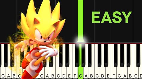 Super Sonic Theme Song EASY Piano Tutorial - YouTube