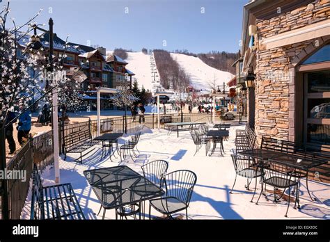 Ontario's Premier Ski Resort Blue Mountain in Collingwood;Ontario;Canada and the "Village" in ...