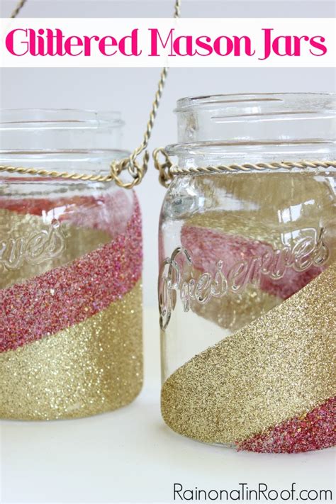 Glitter Mason Jars: How to Glitter Mason Jars in 30 Minutes or Less