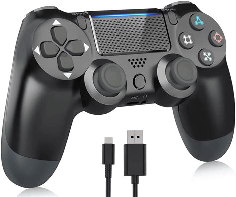 Wired PS4 Controller Compatible with PS4 Dual Vibration Gamepad Console ...