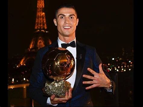 Cristiano Ronaldo wins Ballon d'Or for fifth time, levels Messi's ...