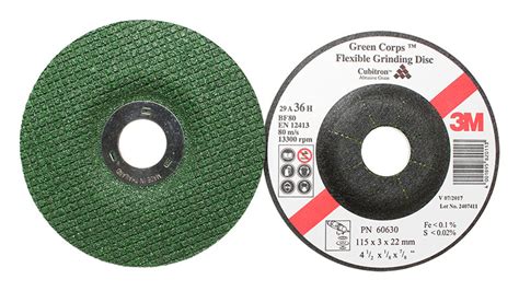 115mm 3M 60630 Green Corp Grinding Discs | PWP Industrial