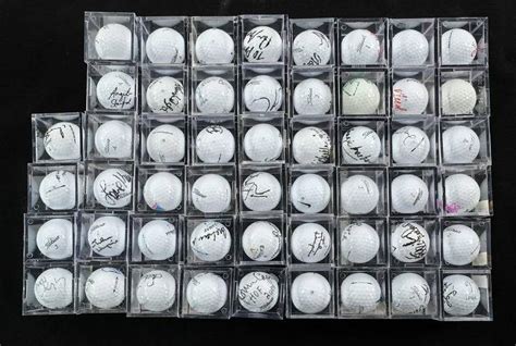 51 Lpga Signed Golf Balls Group