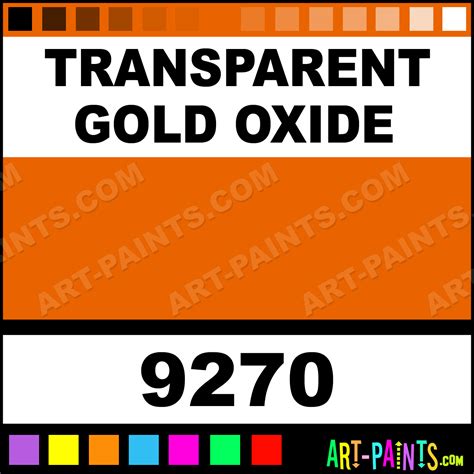 Transparent Gold Oxide Finest Liquid Acrylic Paints - 9270 - Transparent Gold Oxide Paint ...