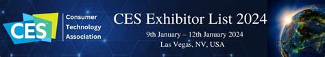 CES Exhibitor List 2024 - Buy at $550 -ExhibitorsData