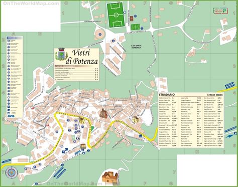 Potenza tourist map - Ontheworldmap.com