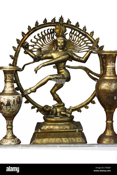 Shiva Nataraja Nataraj statue bronze Stock Photo - Alamy