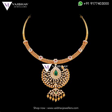 Diamond Necklace Designs by Vaibhav Jewellers - Indian Jewellery Designs