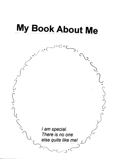 All About Me Book Page 1 | All about me book, Early childhood curriculums, Books