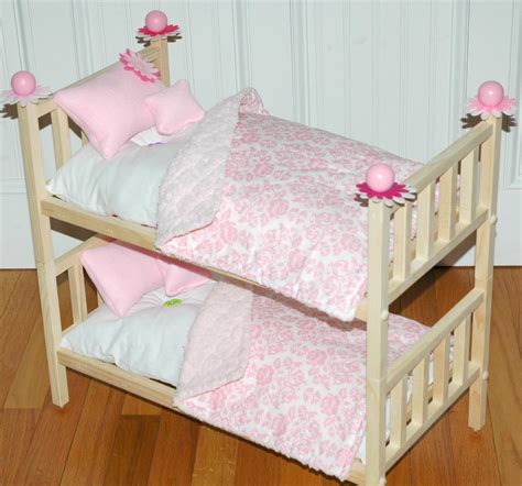 American Girl Doll Bed - Doll Bunk Bed Perfectly Pink - Fits American ...