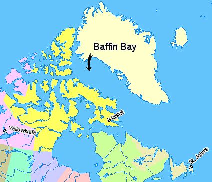 Map Indicating Baffin Bay - MapSof.net