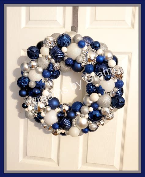 Blue And Silver Christmas Ornaments