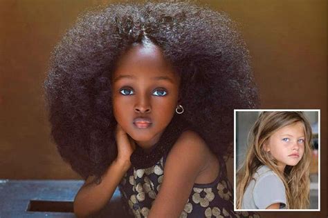 Nigerian girl, five, is dubbed the new 'most beautiful child in the world'… and she’s already ...