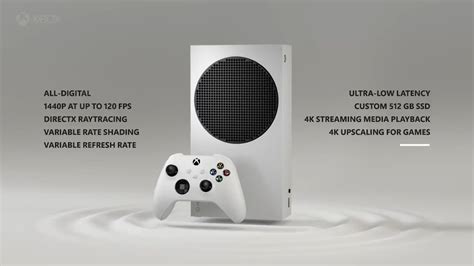 Xbox Series S specs: 1440p gaming, high refresh rate, all-digital