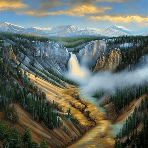 Yellowstone Paintings in the Style of Mark · Creative Fabrica