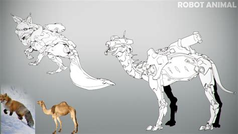 ArtStation - Robot animals (concept sketch)