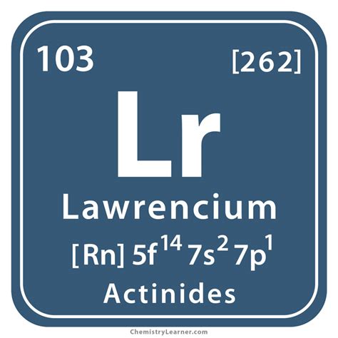 Lawrencium Facts, Symbol, Discovery, Properties, Uses