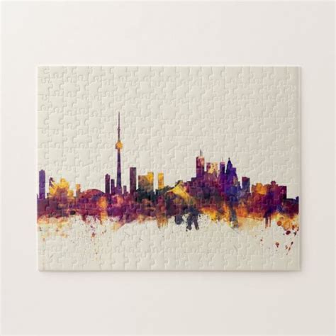 Toronto Canada Skyline Jigsaw Puzzle | Zazzle.ca