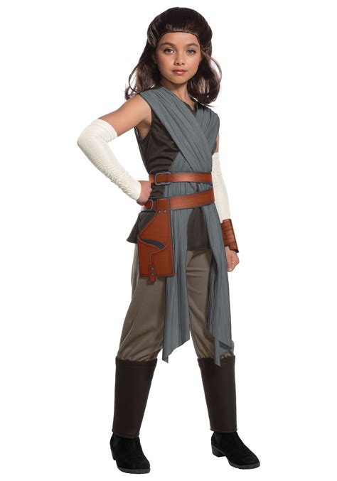 Star Wars The Last Jedi Deluxe Rey Girls Costume