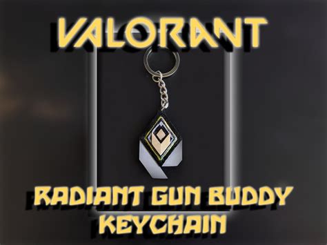 VALORANT Radiant Rank Gun Buddy Keychain 3D Print - Etsy