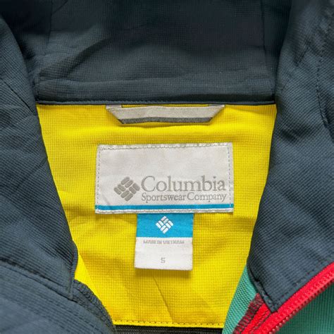 Columbia Color Block Hooded Jacket | Second Wave Vintage - second wave vintage store