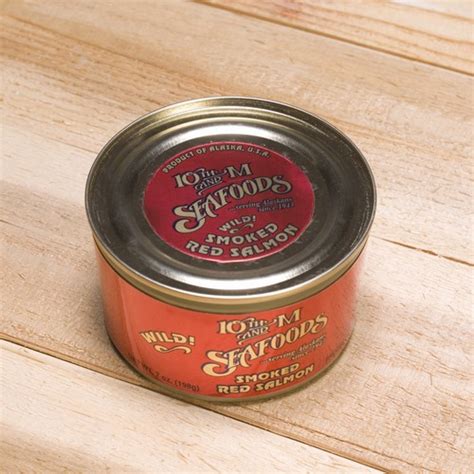 Smoked Red Salmon 6.5 oz. Can - 10th & M Seafoods