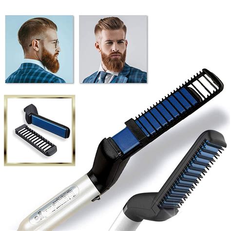 Beard Straightener, Multifunctional Electric Hot Comb and Beard ...