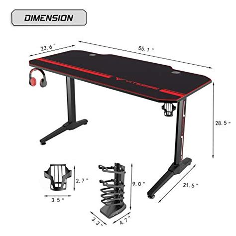 Vitesse 55 inch Gaming Desk Review - TDS Office