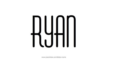 Ryan Name Tattoo Designs