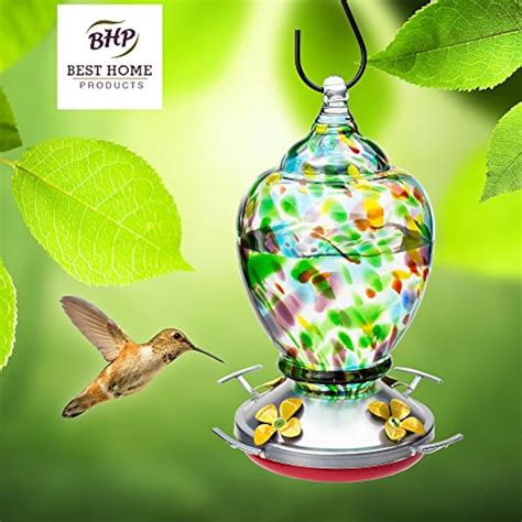 Hummingbird Feeder Perch - Hand-Blown Glass Feeders Autumn Impressions (Multi) | eBay