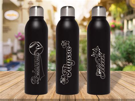 Laser Engraved 17oz Stainless Steel Water Bottles | Etsy | Custom water bottles, Stainless steel ...