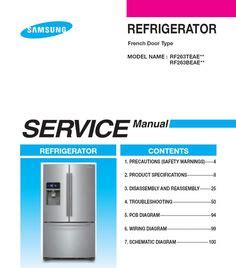 120 Samsung Refrigerator Service Manuals ideas in 2021 | refrigerator ...