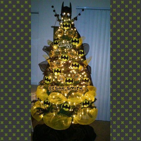 My son Christmas tree Batman theme. | Batman christmas tree, Christmas tree themes, Superhero ...