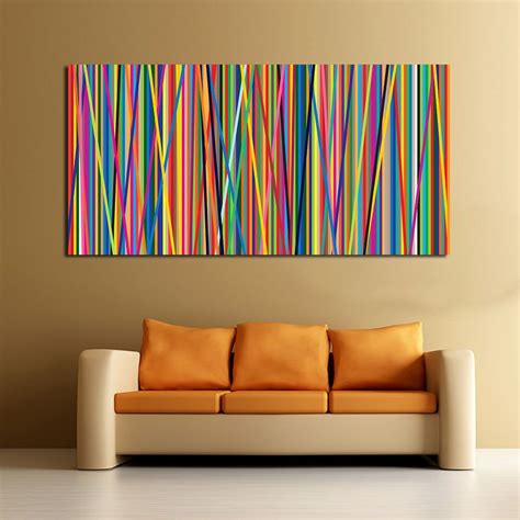 Abstract Line Oil Painting Wall Art Canvas Decorative Living Room Painting Wall Painting Picture ...