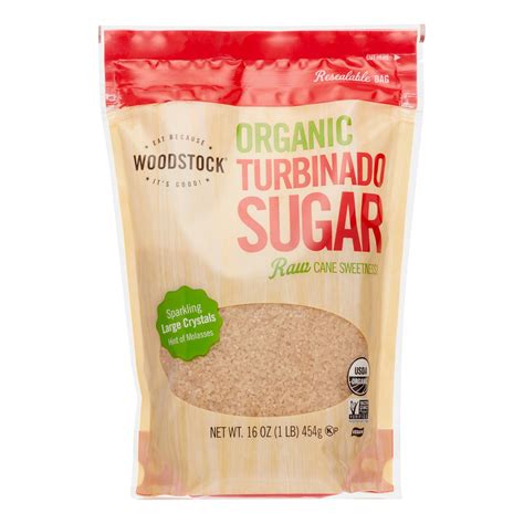 Woodstock Organic Turbinado Sugar 16 oz - Vegan - Walmart.com