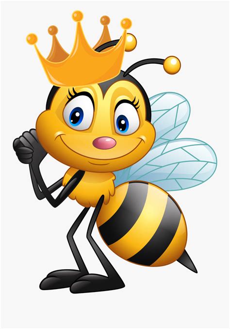 Transparent Vintage Bee Png - Cartoon Queen Bee , Free Transparent Clipart - ClipartKey