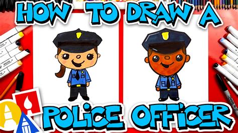 How To Draw A Police Officer - Art For Kids Hub