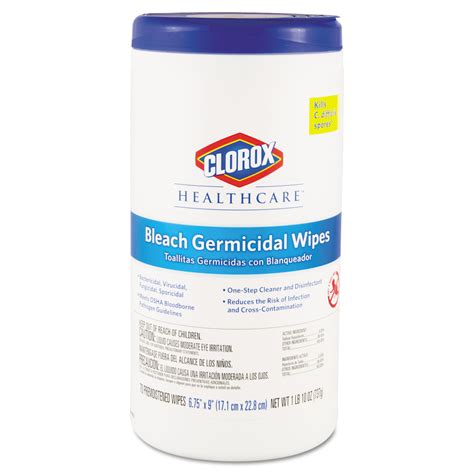 Clorox CLO35309 Germicidal Wipes, 70 Wipes/container