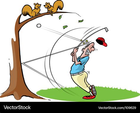 Cartoon golfer Royalty Free Vector Image - VectorStock