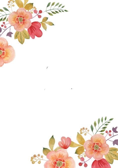 Posters Floral Watercolor Background | Floral watercolor background, Floral watercolor, Flower ...