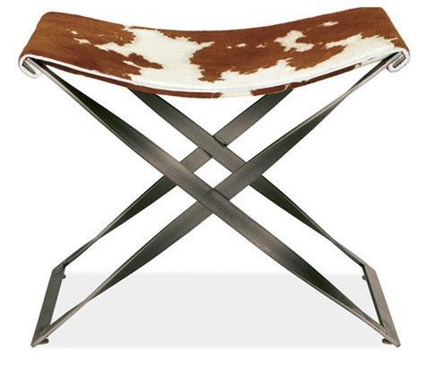 Karr Stool in Cowhide - Modern Living Room Furniture - Room & Board | Modern bedroom furniture ...