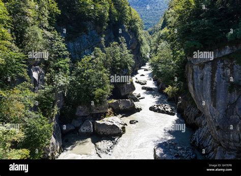 Golling an der Salzach: gorge Salzachöfen, river Salzach, Austria, Salzburg, Tennengau Stock ...