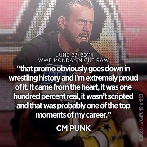 CM Punk on his first pipebomb | Wrestling quotes, Cm punk, Cm punk best ...